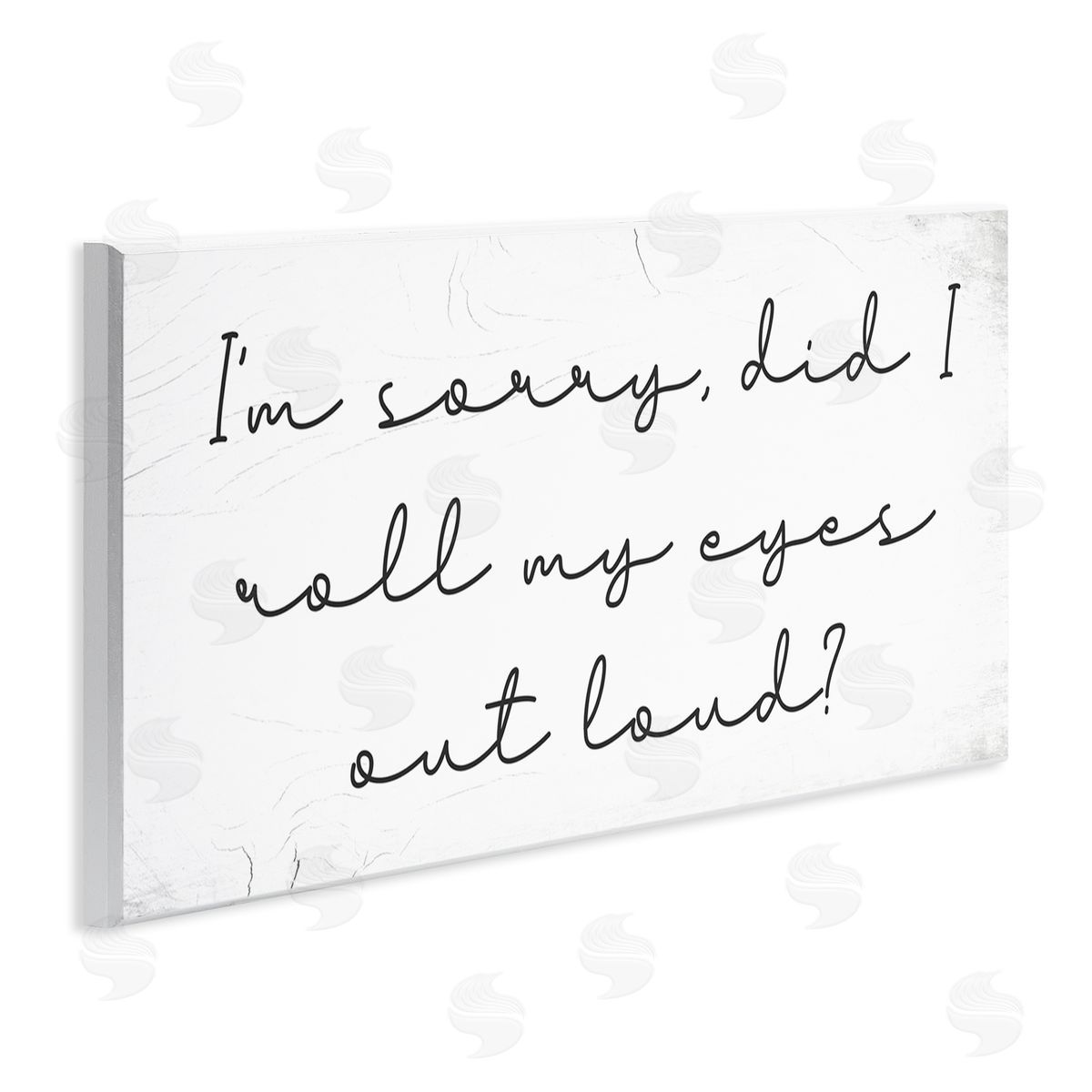 Stupell Studio Eye Roll Rustic Calligraphy