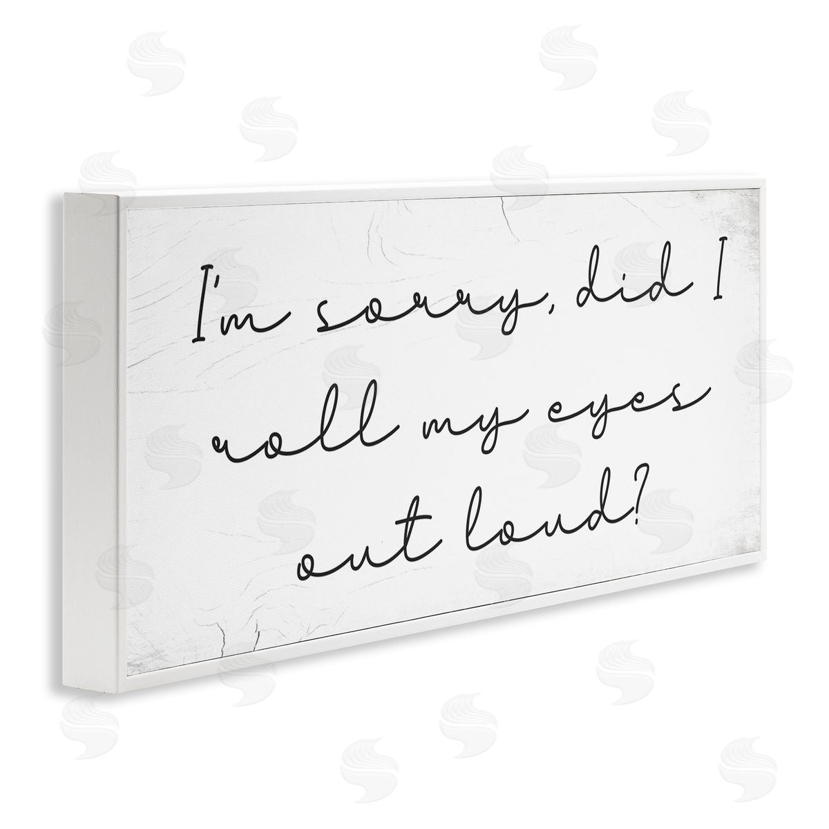 Stupell Studio Eye Roll Rustic Calligraphy