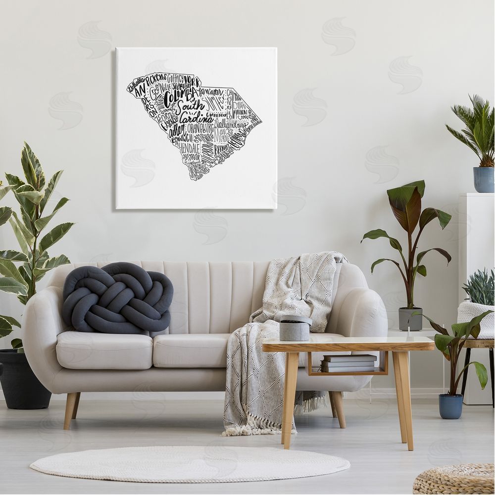 The Saturday Evening Post South Carolina State Cities Canvas Wall Art in Room