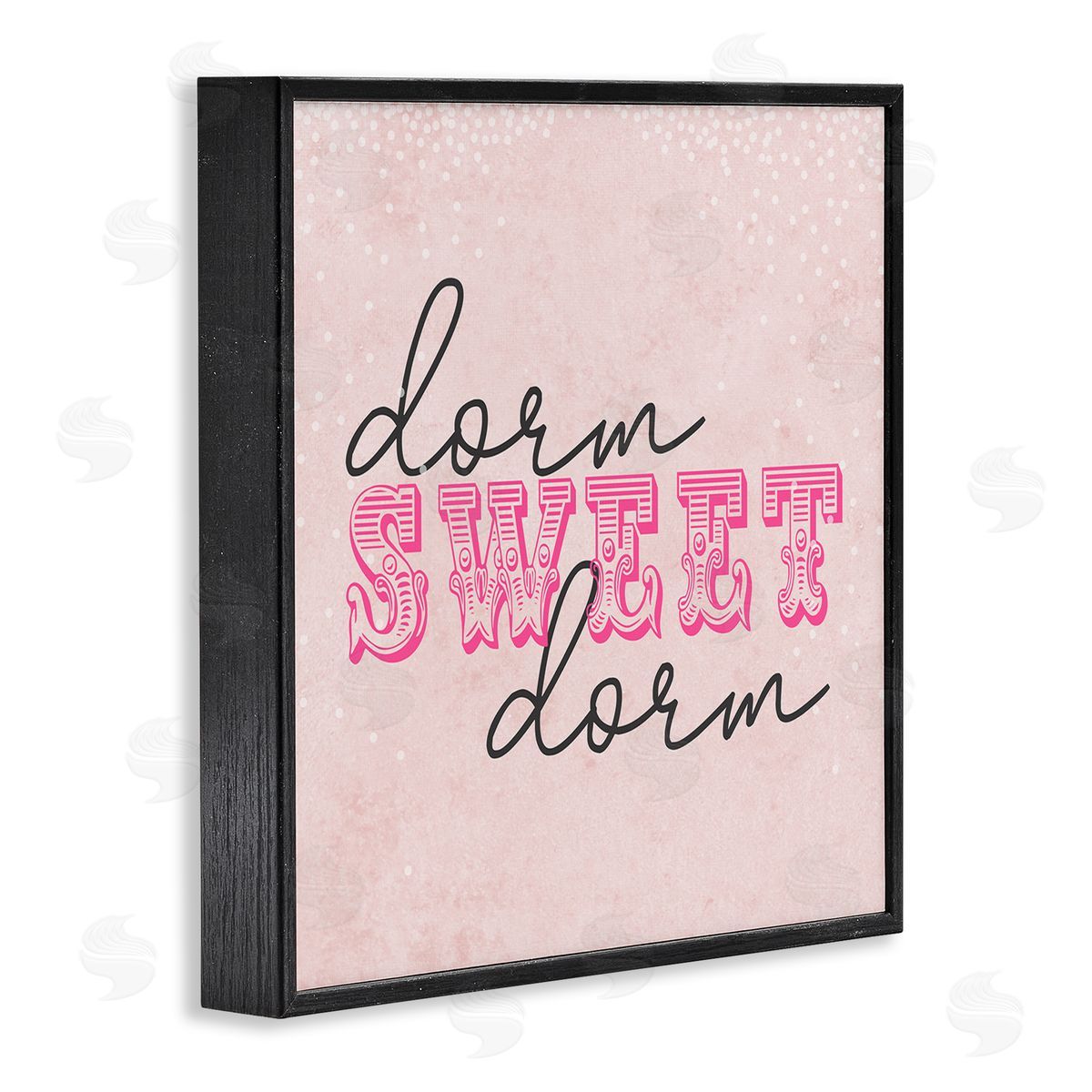 SunDance Group LLC Sweet Dorm Detailed Typography Black Framed Glicee Wall Art Print