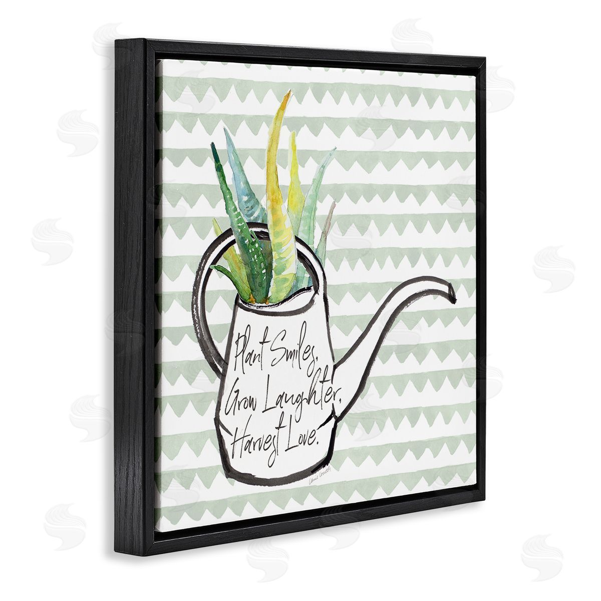 Lanie Loreth Uplifting Gardening Quote Black Floating Frame Canvas Wall Art Print
