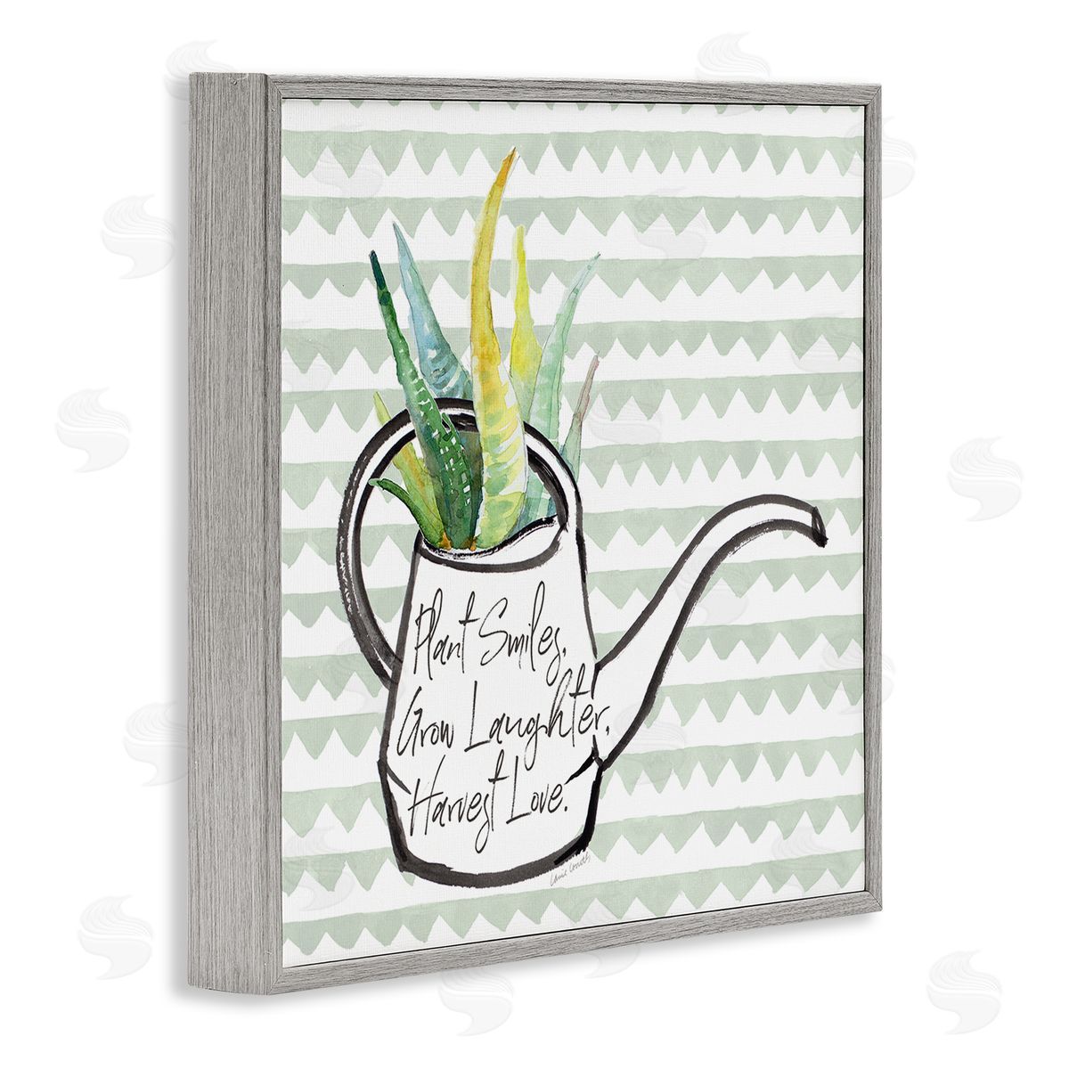 Lanie Loreth Uplifting Gardening Quote Gray Framed Glicee Wall Art Print