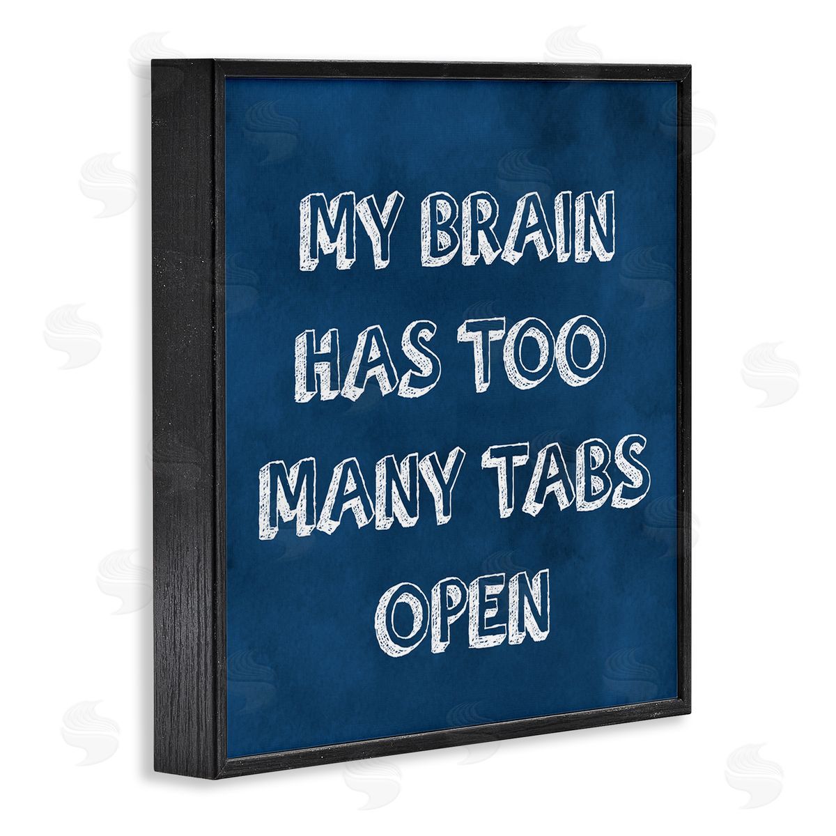 SunDance Group LLC Distracted Humor Phrase Black Framed Glicee Wall Art Print
