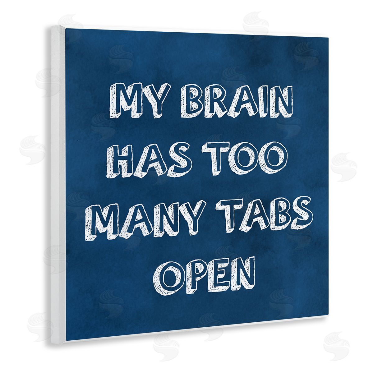 SunDance Group LLC Distracted Humor Phrase Wooden Wall Plaque Art Print