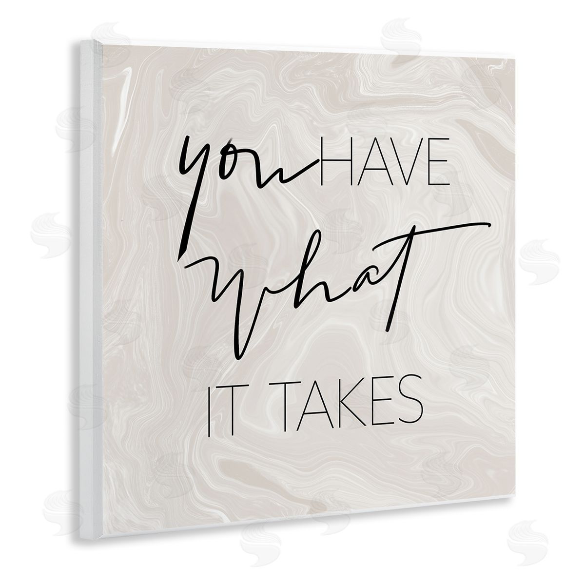 SunDance Group LLC What It Takes Motivational Phrase Wooden Wall Plaque Art Print