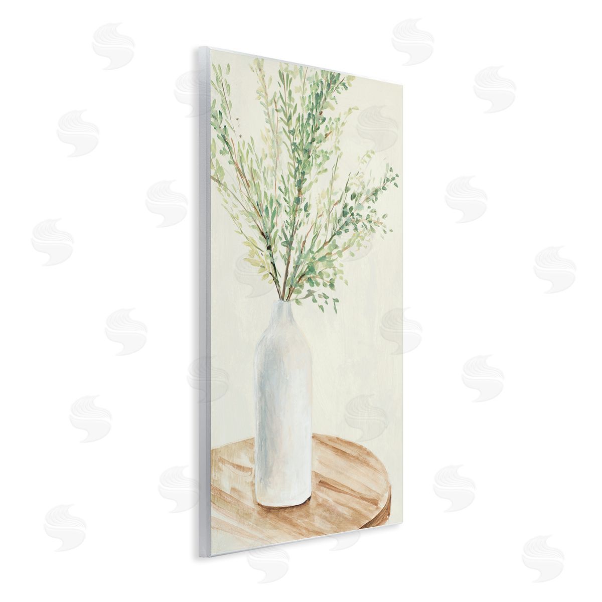 Tranquil Botanical Still Life Wood Plaque Wall Art, Home Decor by Lanie Loreth