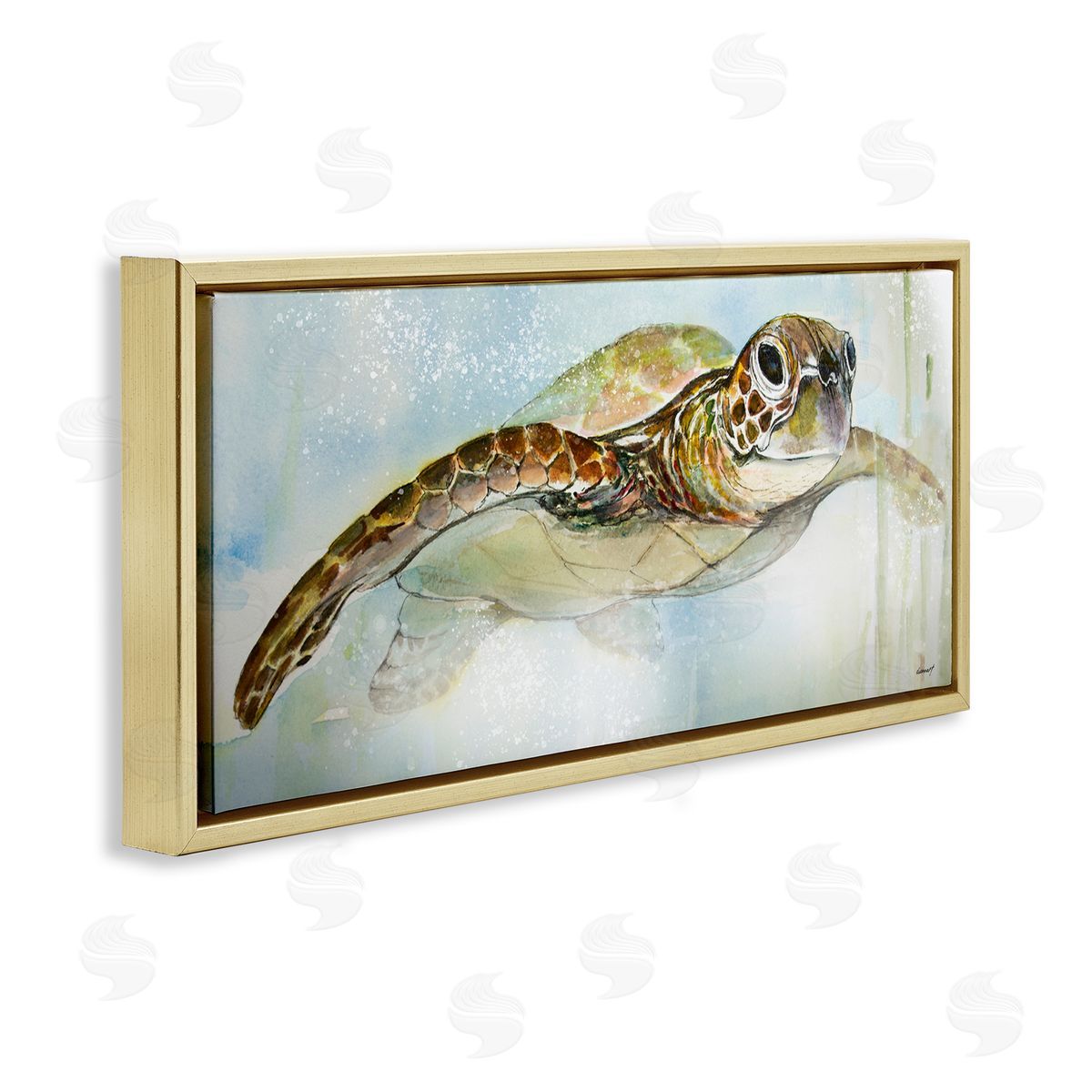 Diannart Peaceful Sea Turtle Swimming