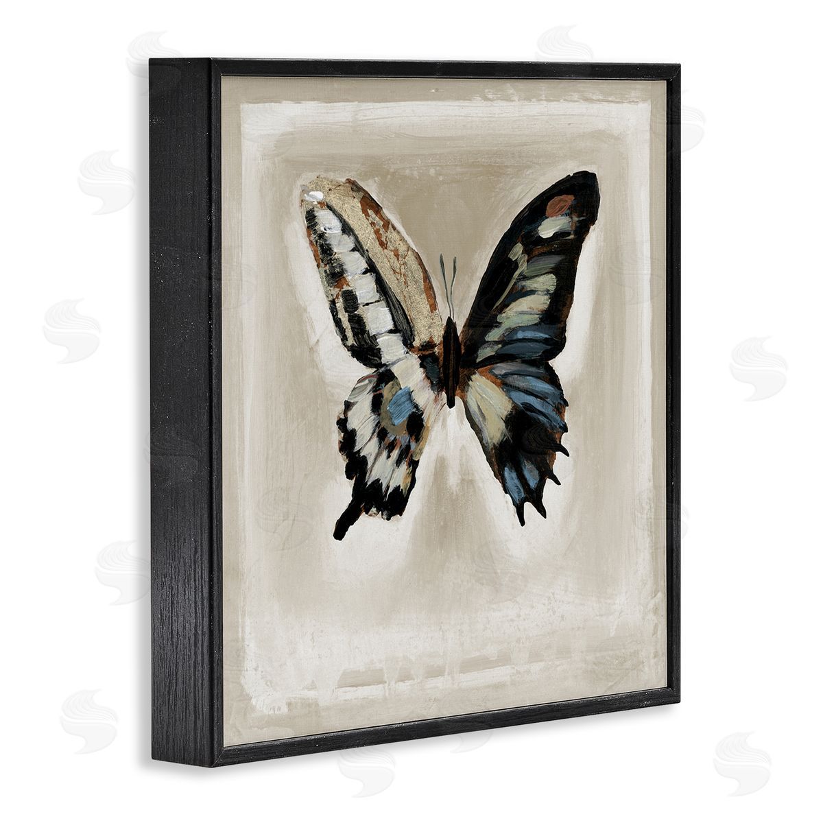 Stacy D'Aguiar Bold Butterfly Insect Black Framed Glicee Wall Art Print