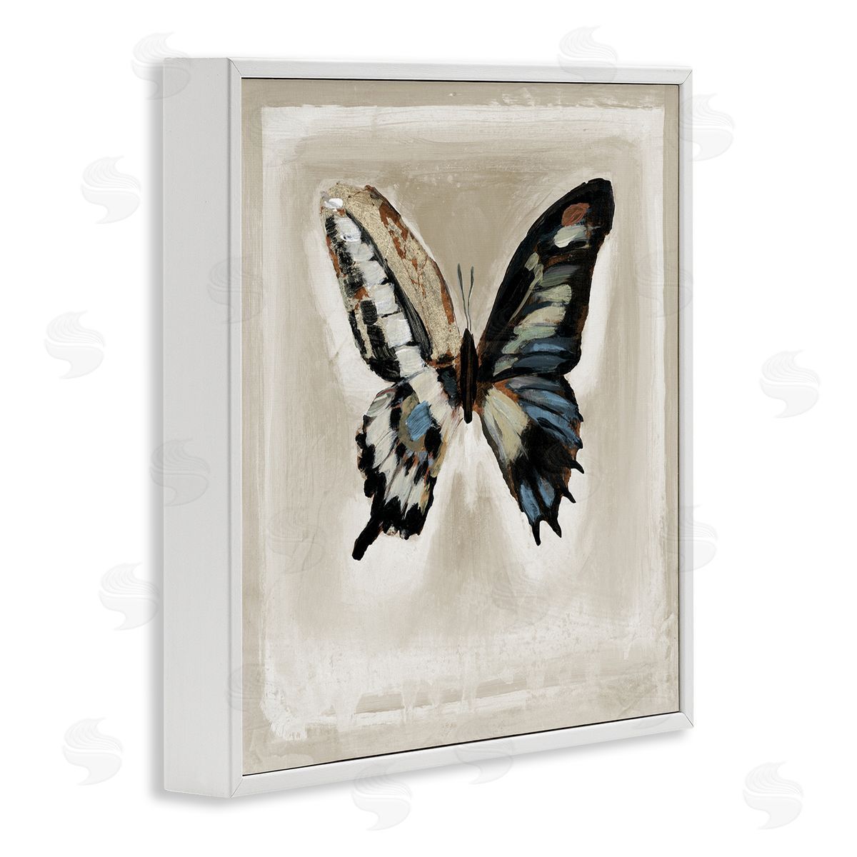 Stacy D'Aguiar Bold Butterfly Insect White Framed Glicee Wall Art Print