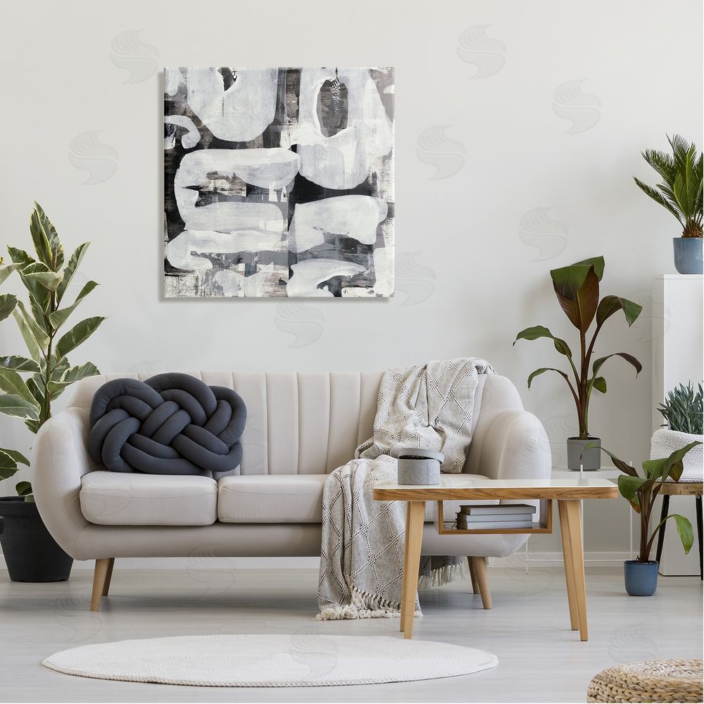 Jeff Iorillo Layered Shapes Collage Canvas Wall Art in Room