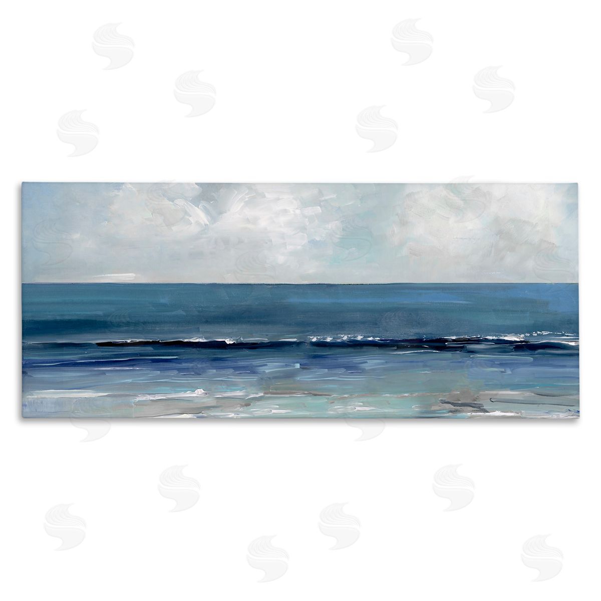 Sally Swatland Cloudy Ocean Waves Horizon