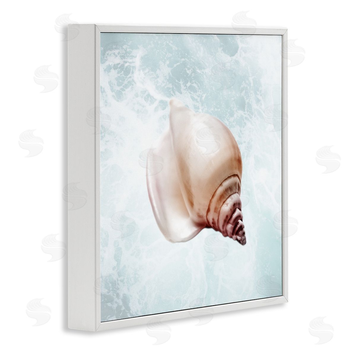 Marcus Prime Nautical Beach Seashell White Framed Glicee Wall Art Print