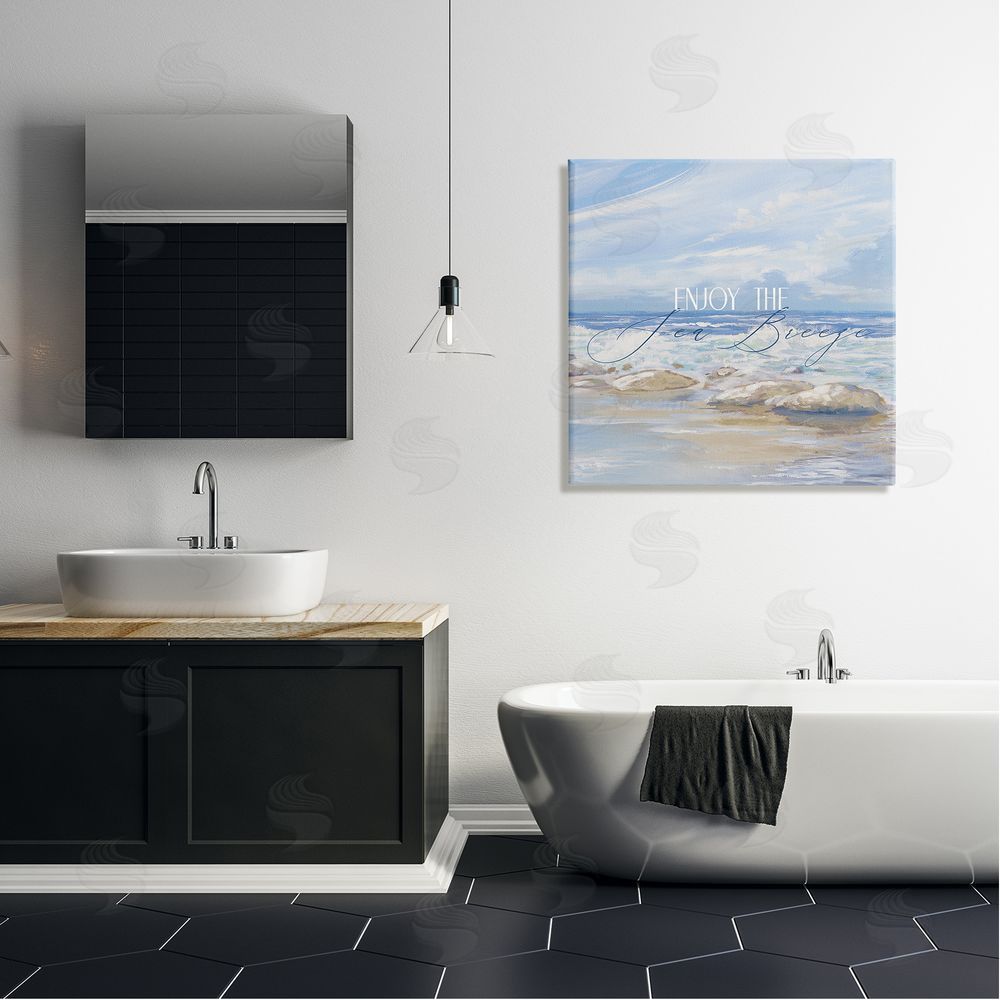 Dan Meneely Enjoy The Sea Breeze Scenery Canvas Wall Art in Room