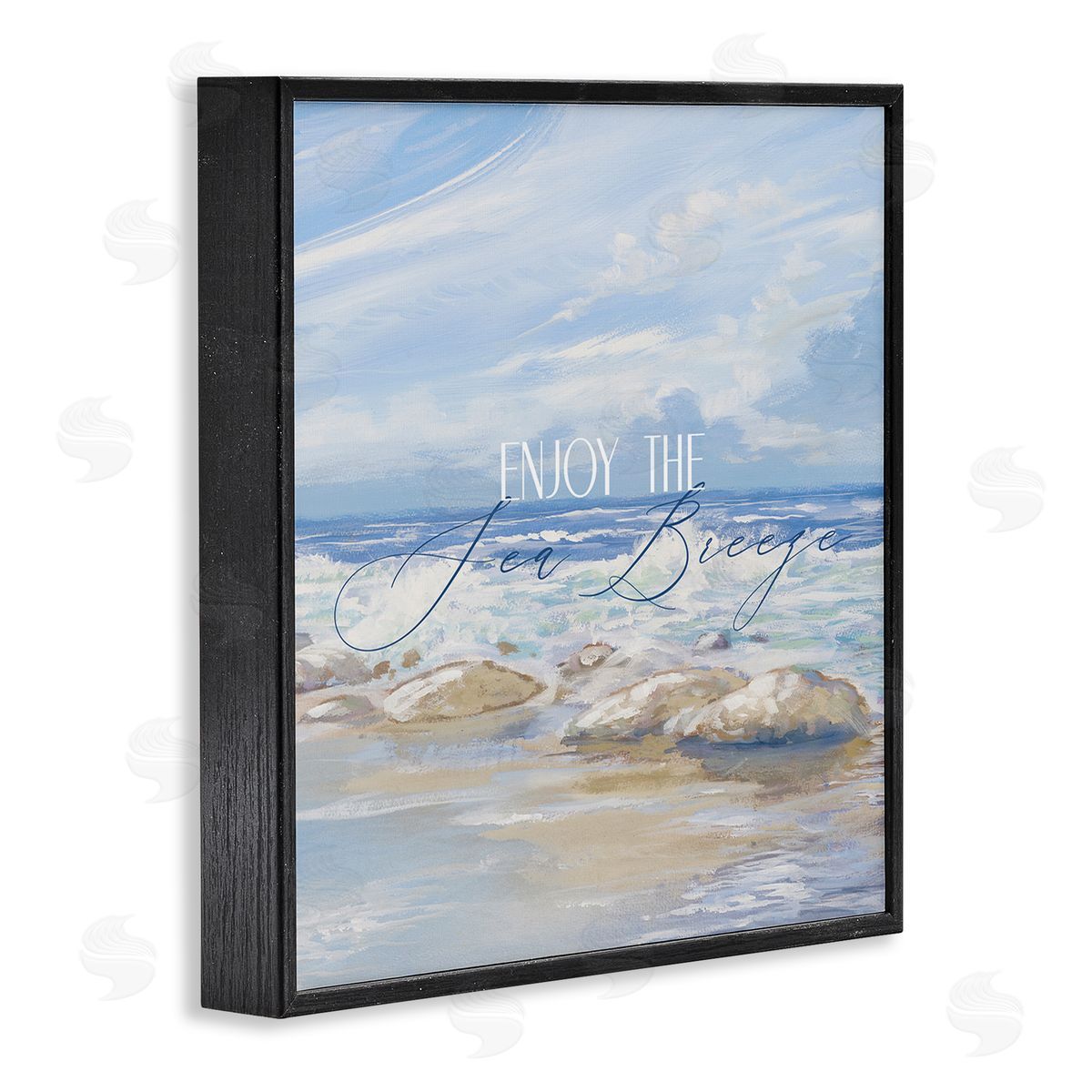 Dan Meneely Enjoy The Sea Breeze Scenery Black Framed Glicee Wall Art Print