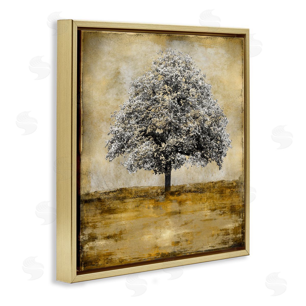 Eric Turner Vintage Style Tree Portrait Gold Floating Frame Canvas Wall Art Print