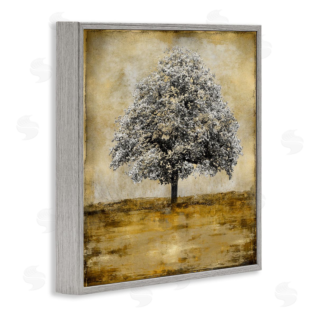 Eric Turner Vintage Style Tree Portrait Gray Framed Glicee Wall Art Print