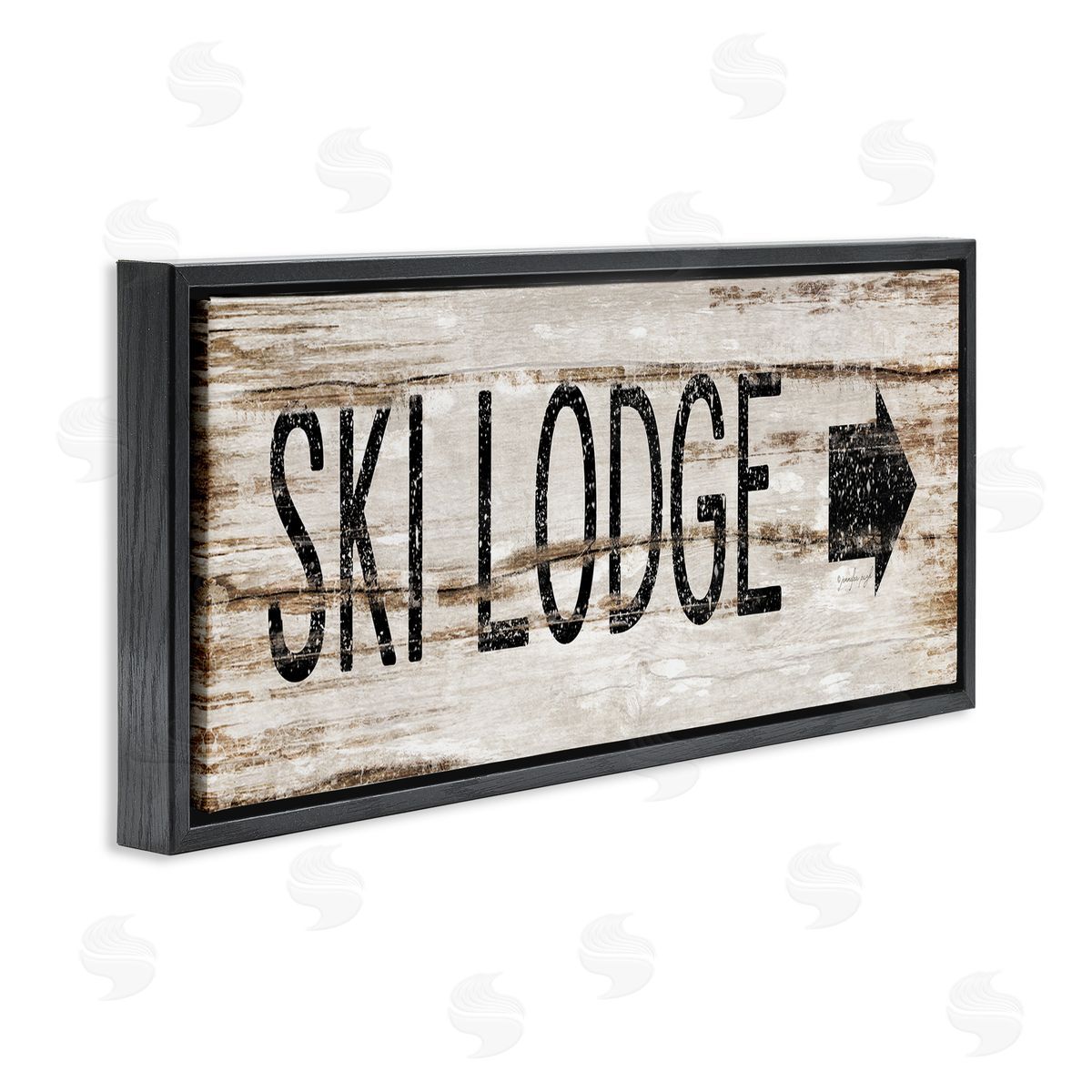 Jennifer Pugh Ski Lodge Rustic Sign