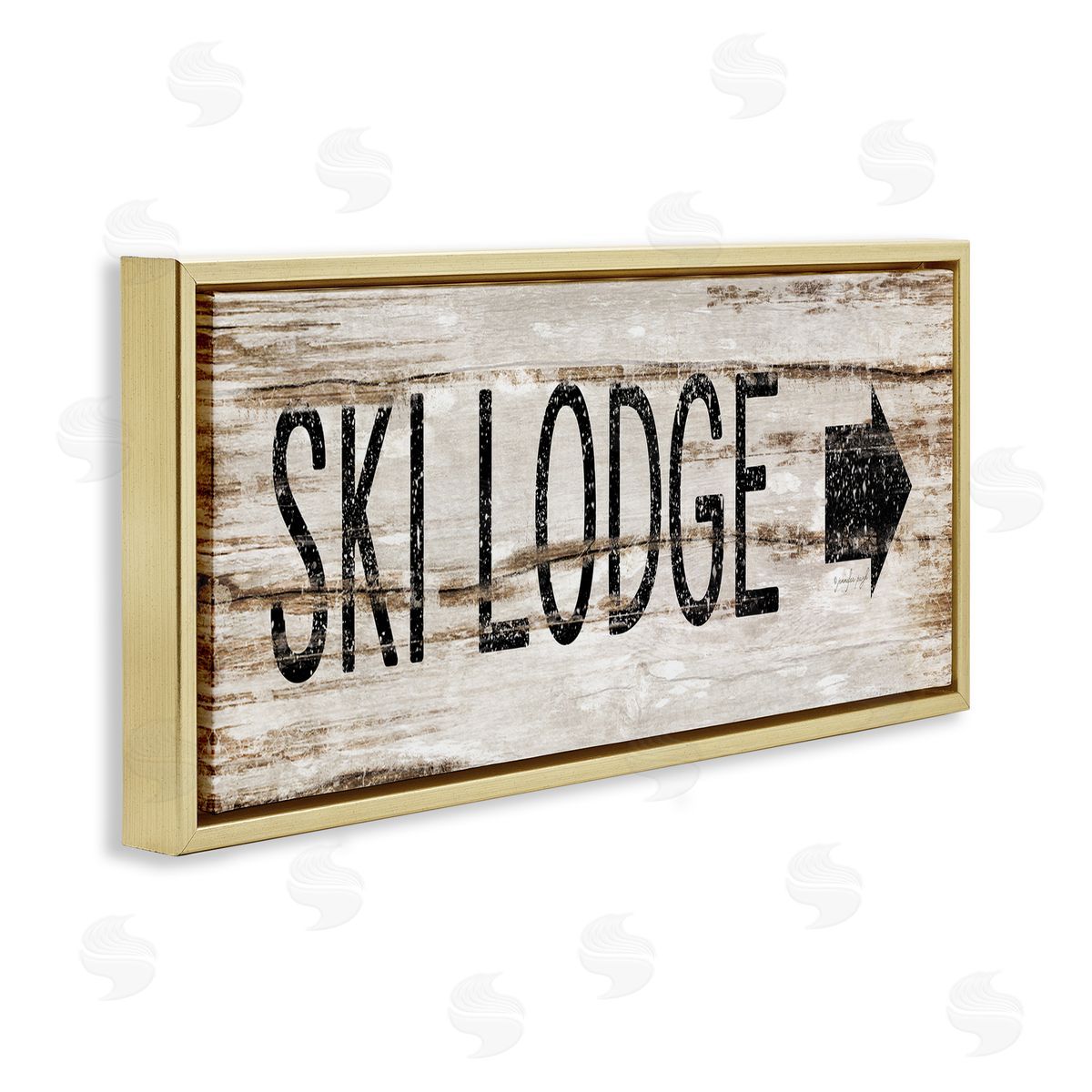 Jennifer Pugh Ski Lodge Rustic Sign