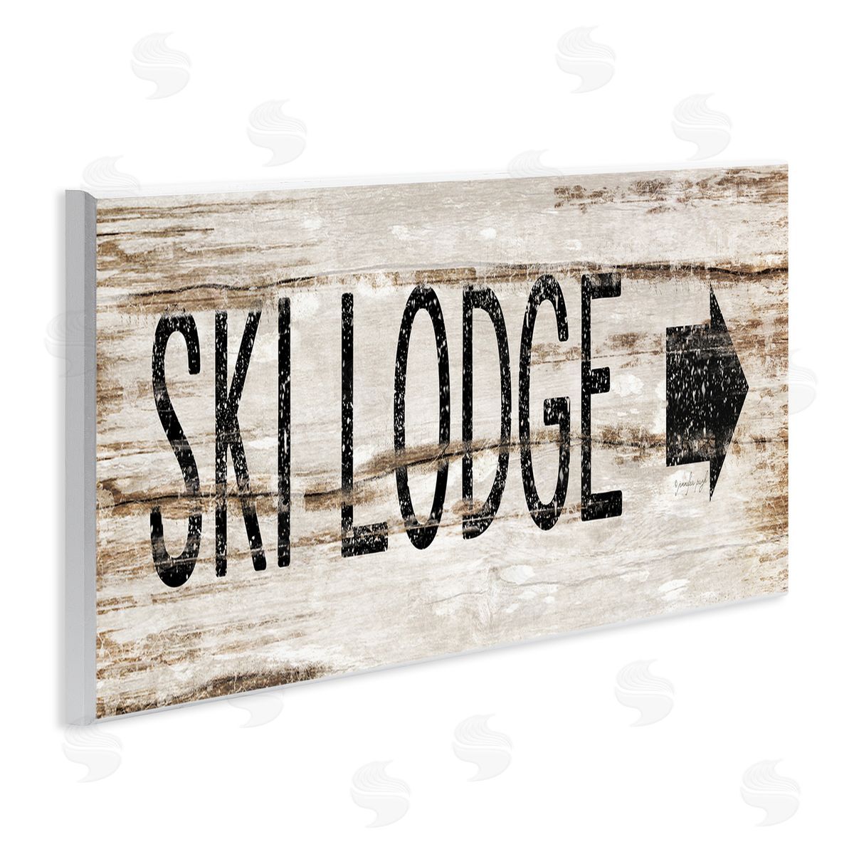 Jennifer Pugh Ski Lodge Rustic Sign