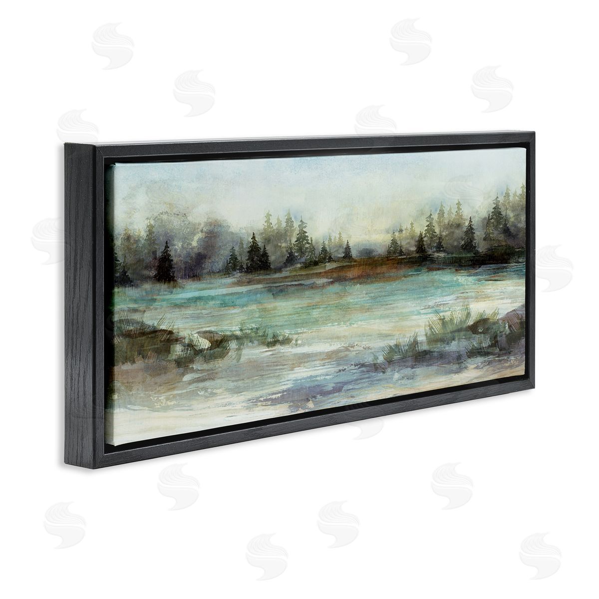 Nina Blue Woodland Nature Pond Landscape