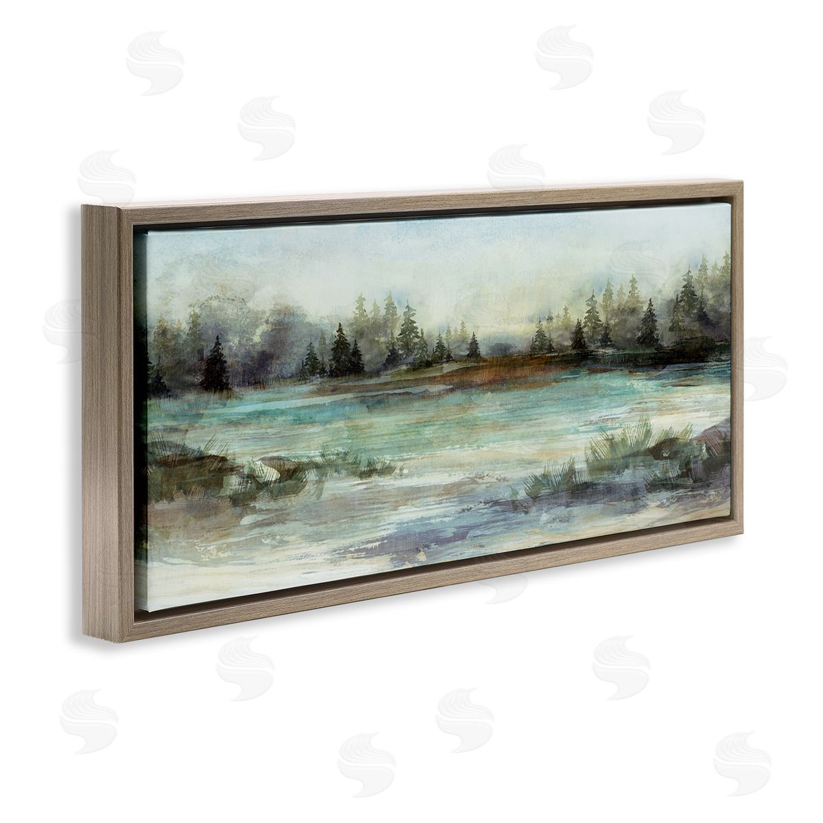 Nina Blue Woodland Nature Pond Landscape