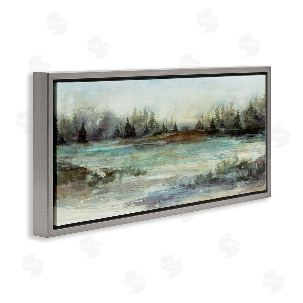 Nina Blue Woodland Nature Pond Landscape