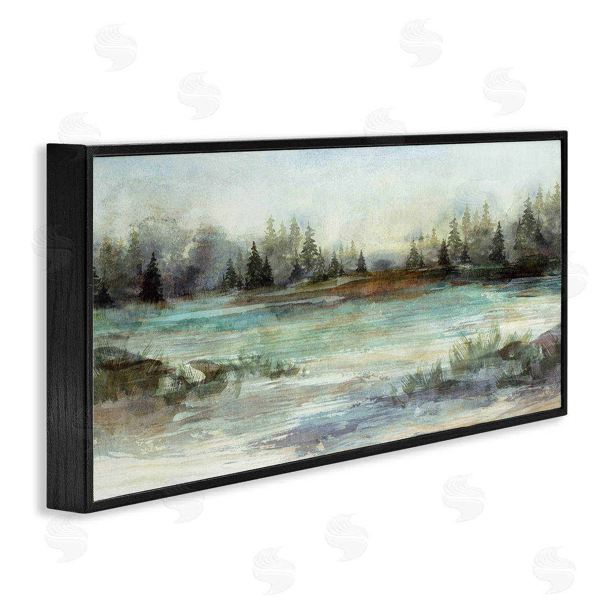 Nina Blue Woodland Nature Pond Landscape