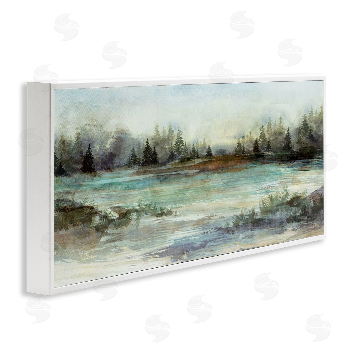 Nina Blue Woodland Nature Pond Landscape