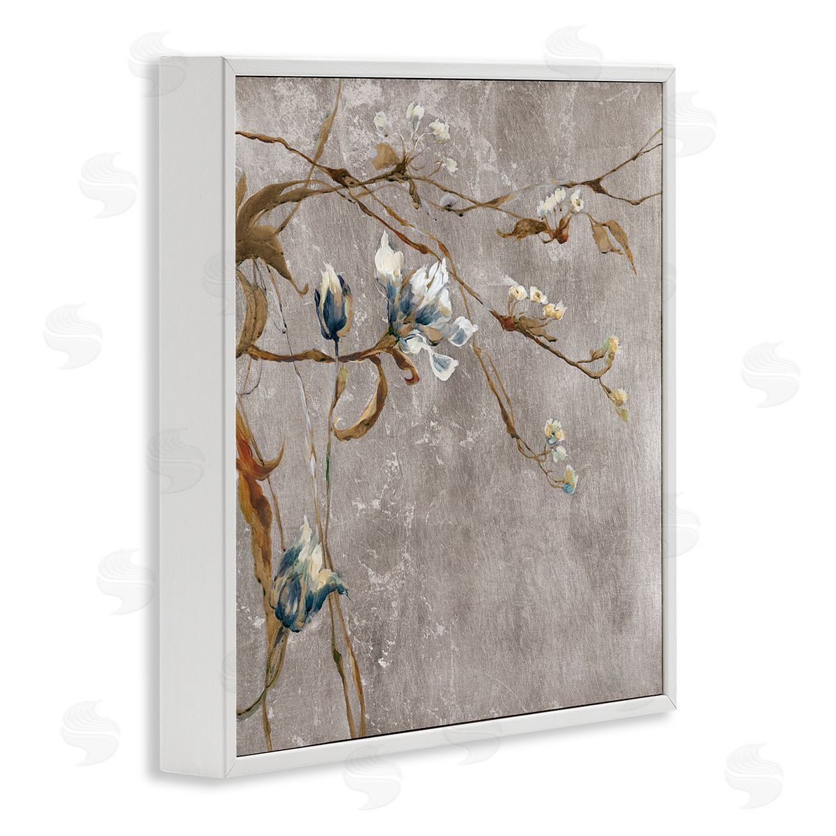 Liz Jardine Traditional Tree Flower Buds White Framed Glicee Wall Art Print