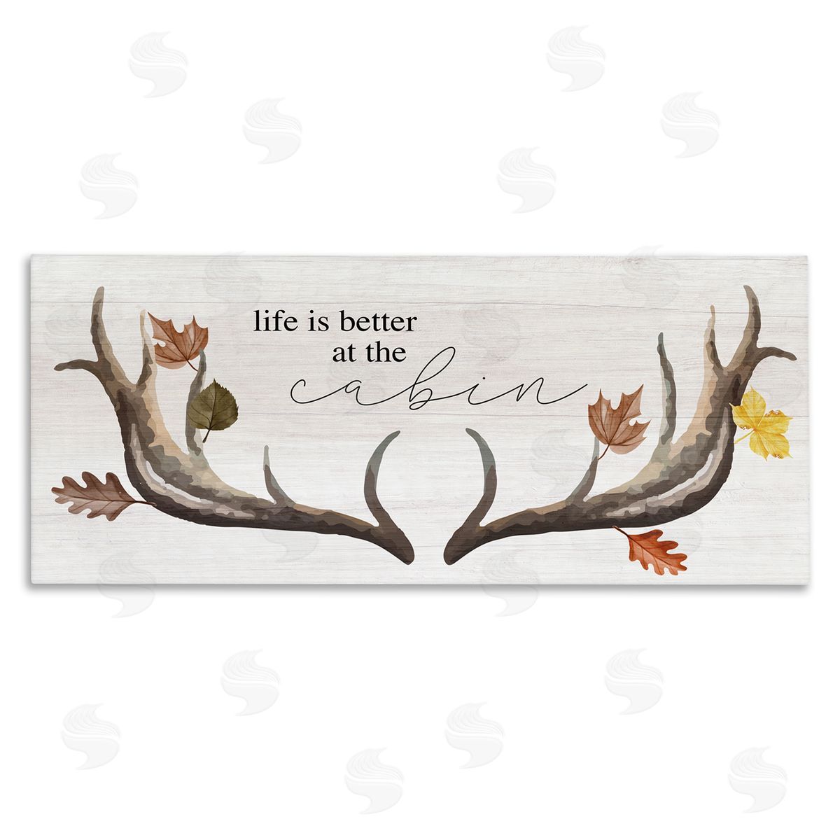 Stupell Studio Life Better at Cabin Antlers