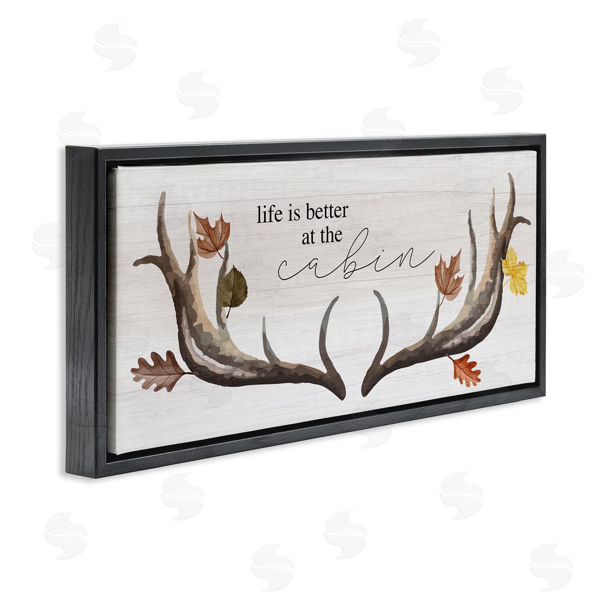 Stupell Studio Life Better at Cabin Antlers