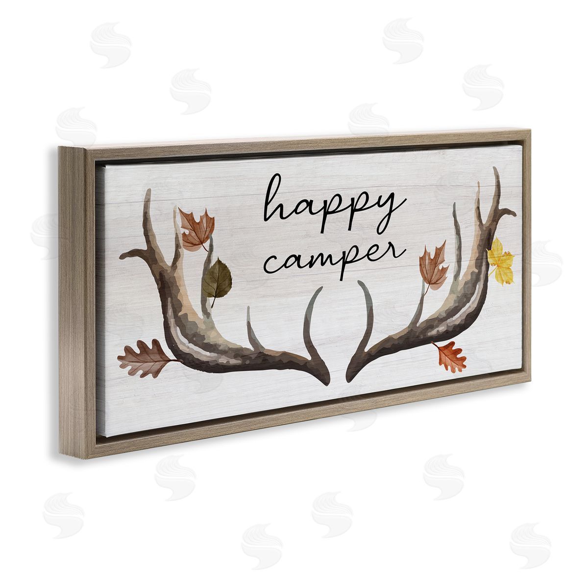 Stupell Studio Happy Camper Autumnal Antlers