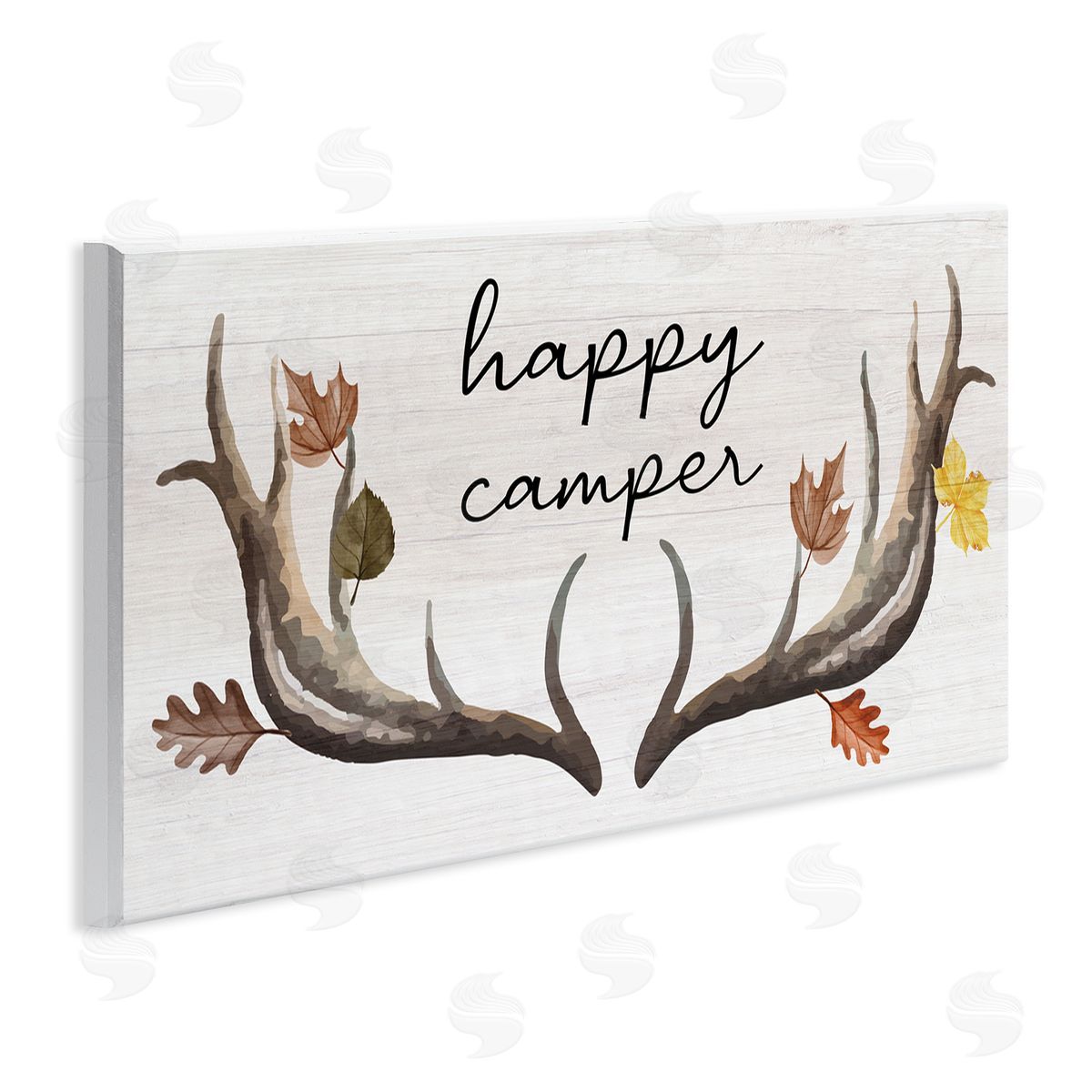 Stupell Studio Happy Camper Autumnal Antlers