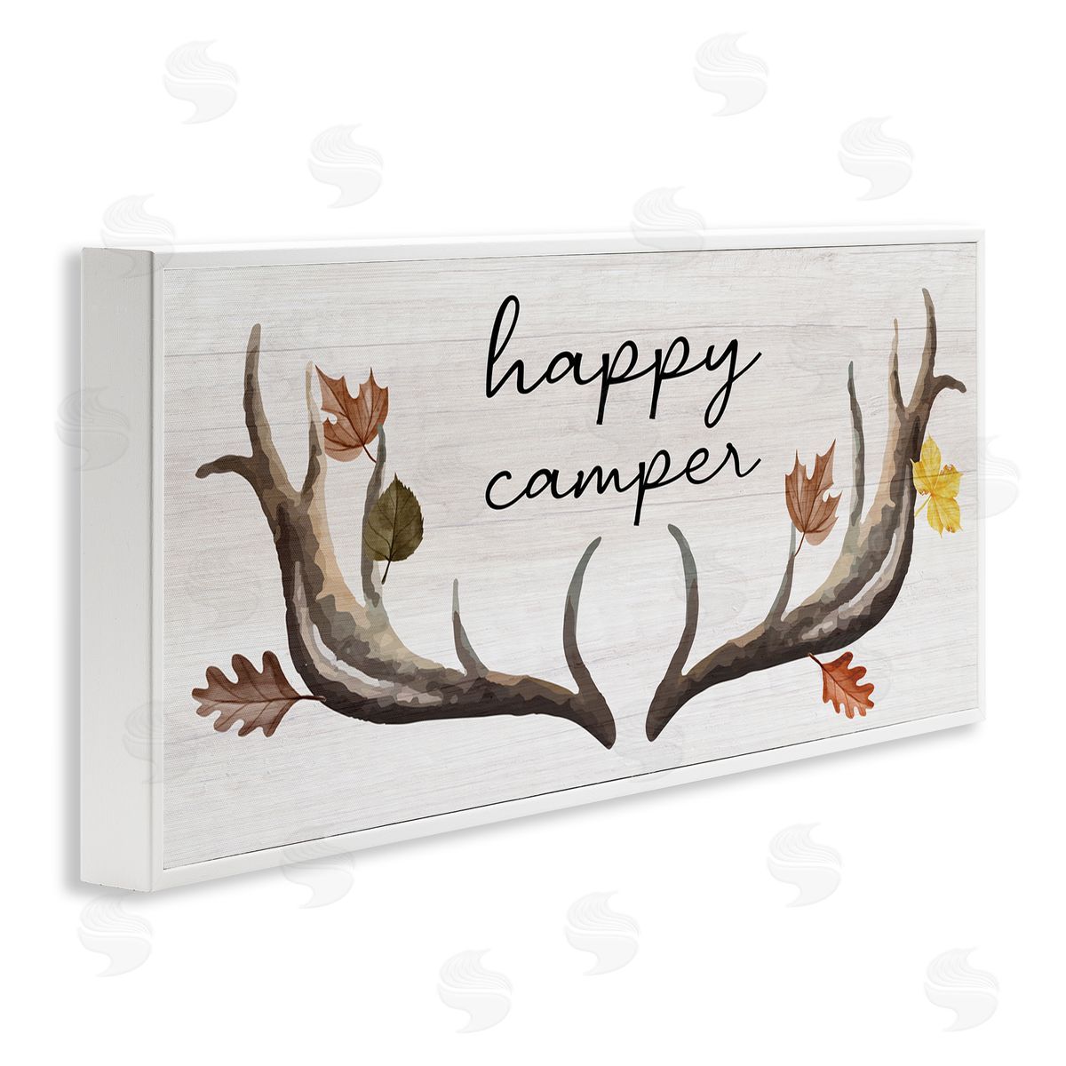 Stupell Studio Happy Camper Autumnal Antlers