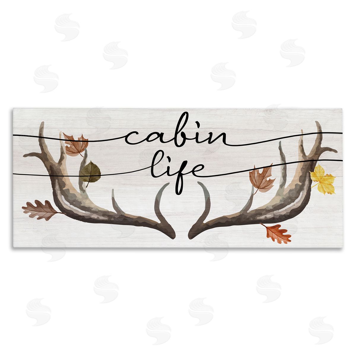 Stupell Studio Cabin Life Autumn Antlers