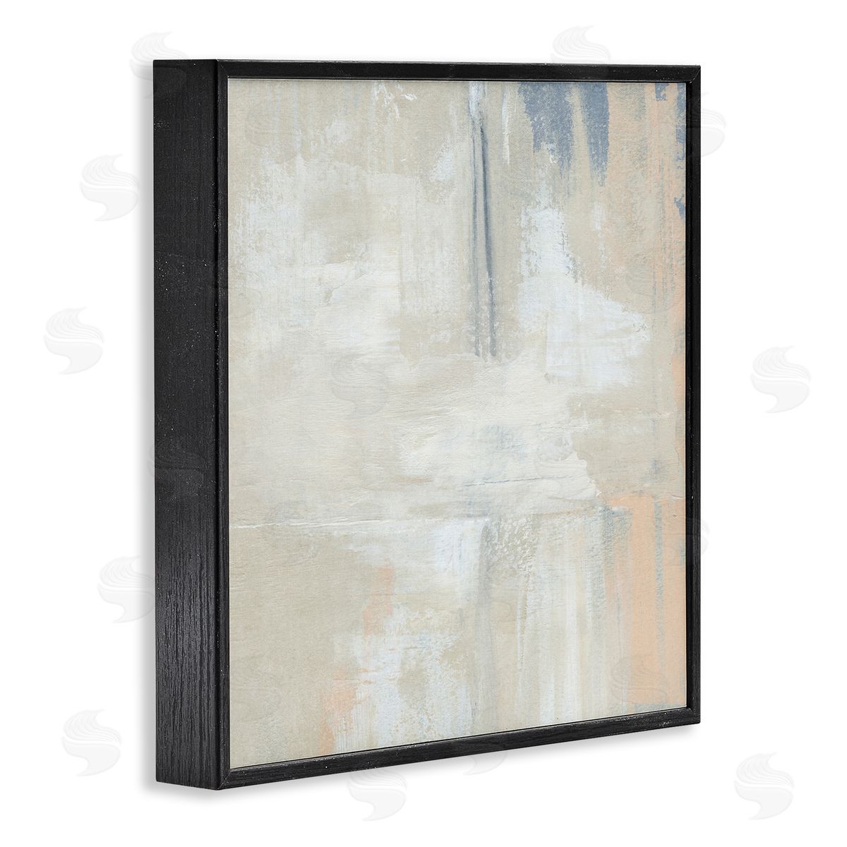 Annie Warren Beige Modern Neutral Tones Black Framed Glicee Wall Art Print