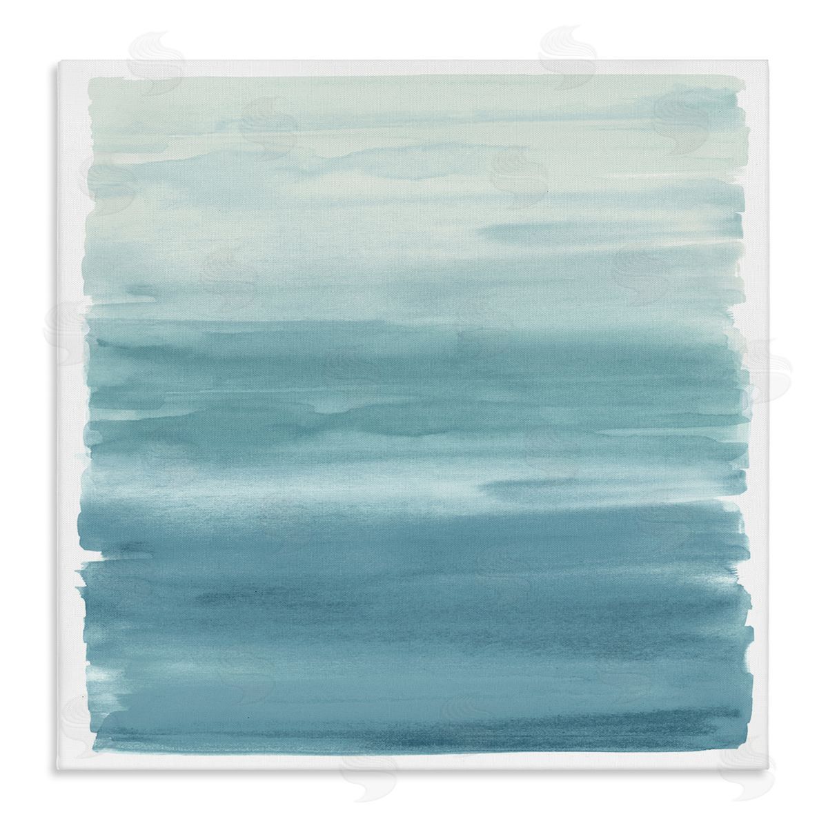Allie Corbin Pale Blue Modern Gradient Stretched Canvas Wall Art Print