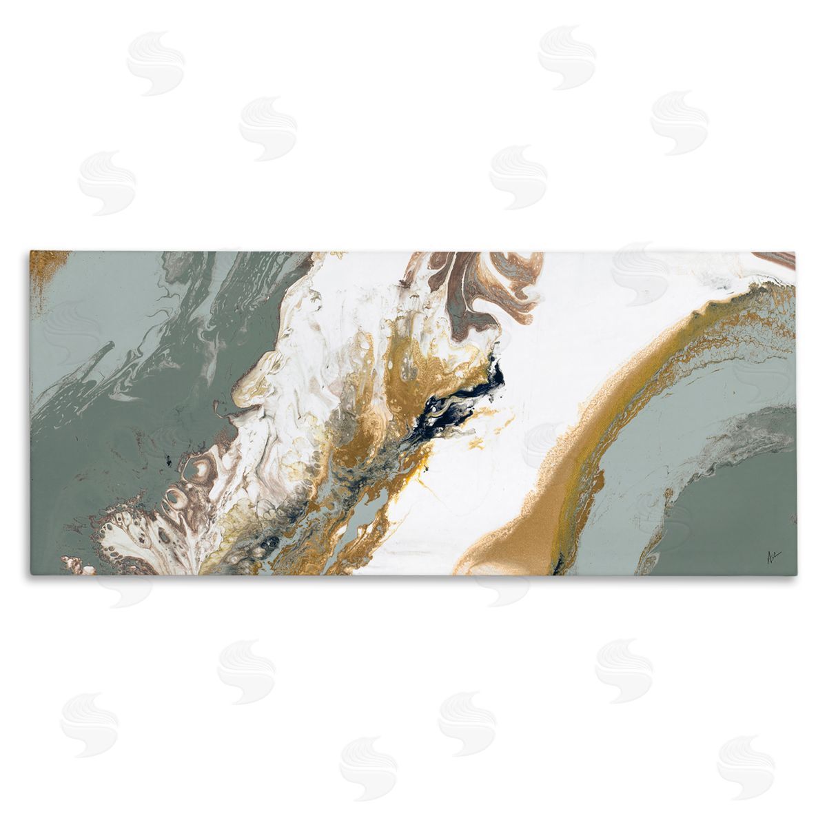 Ajoya Grace Marbled Geode Abstract Composition