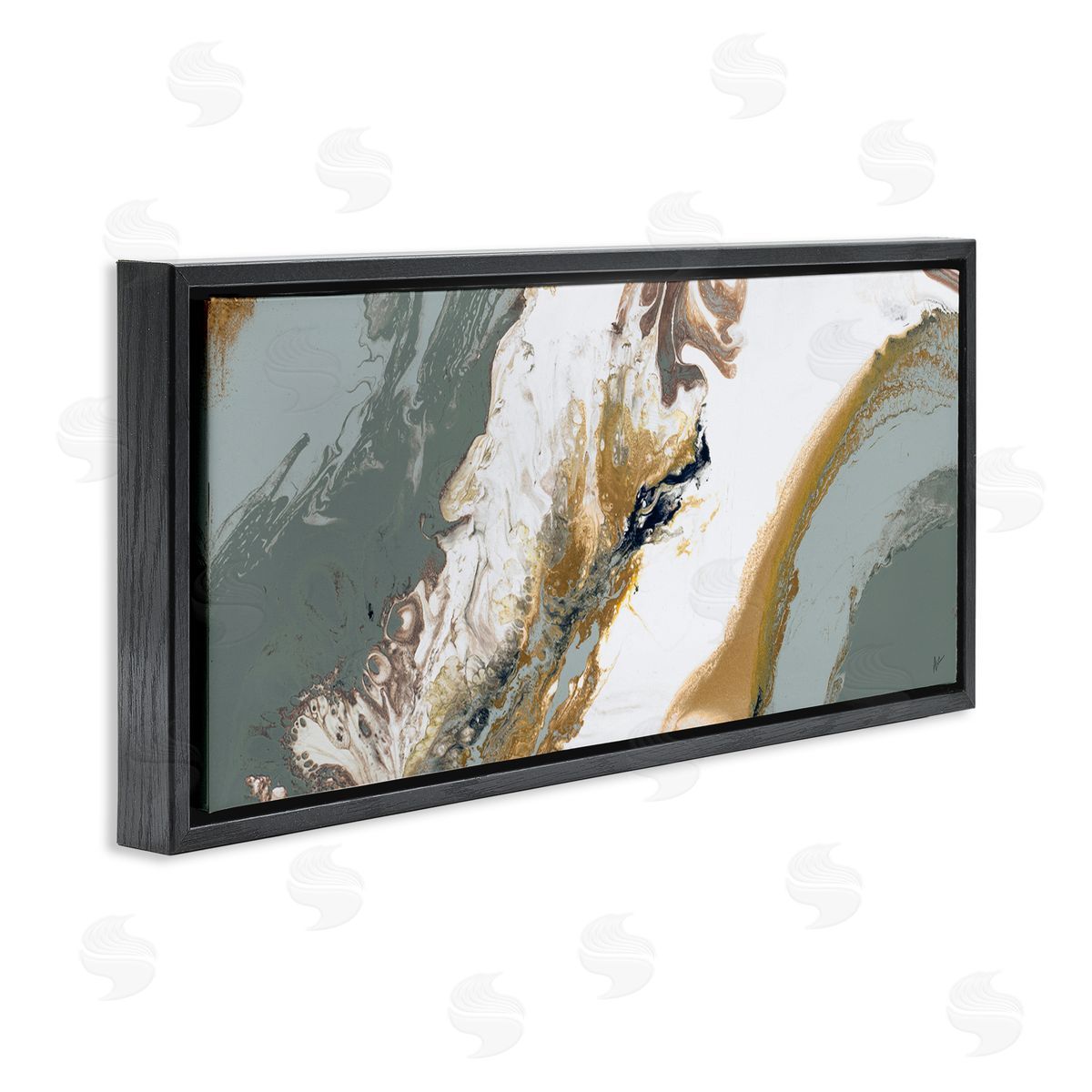 Ajoya Grace Marbled Geode Abstract Composition