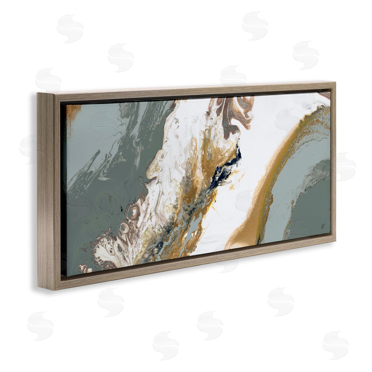 Ajoya Grace Marbled Geode Abstract Composition