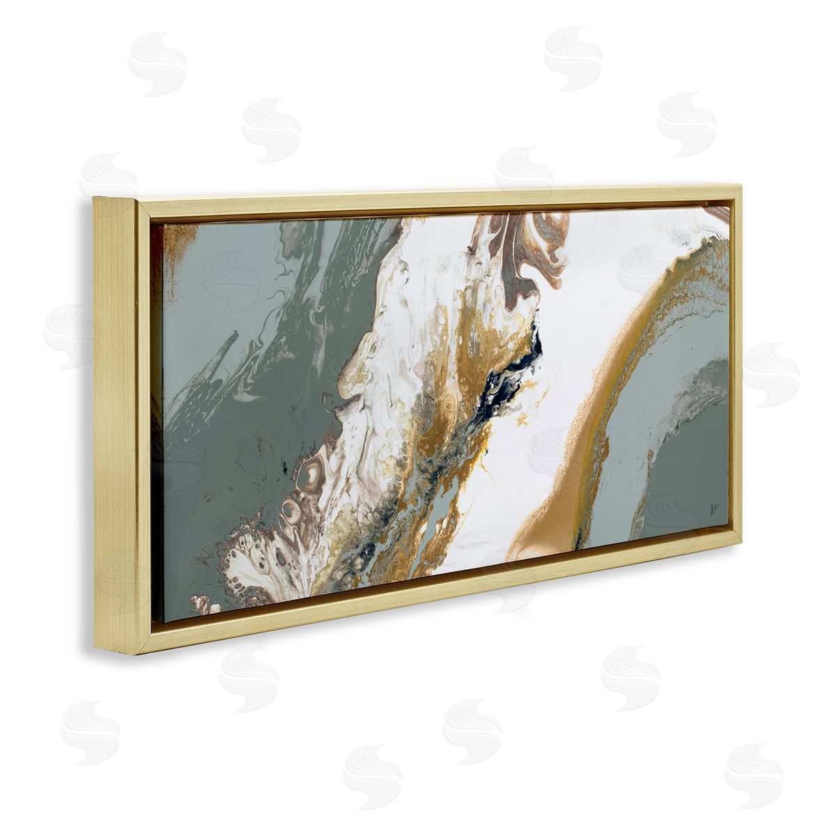 Ajoya Grace Marbled Geode Abstract Composition