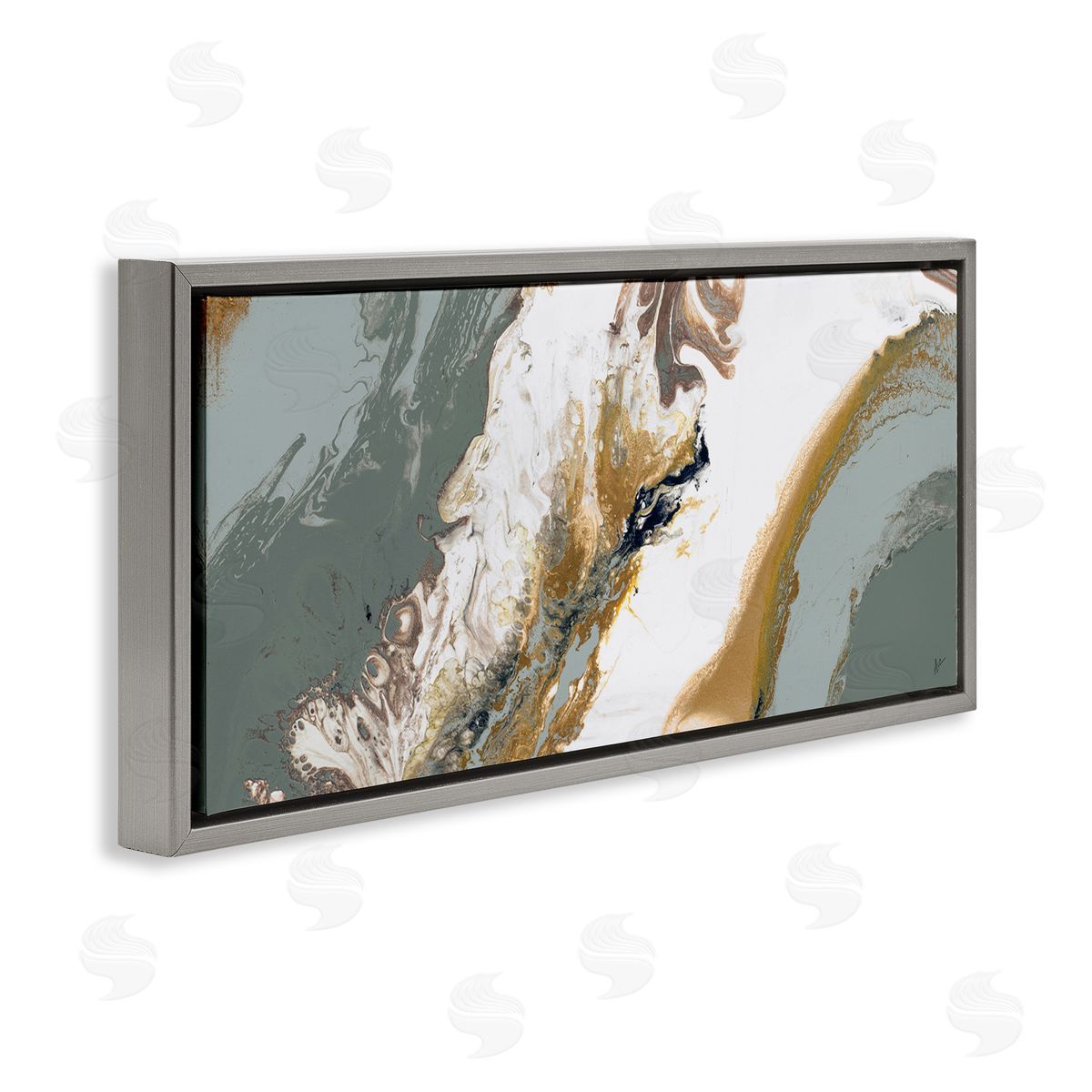 Ajoya Grace Marbled Geode Abstract Composition