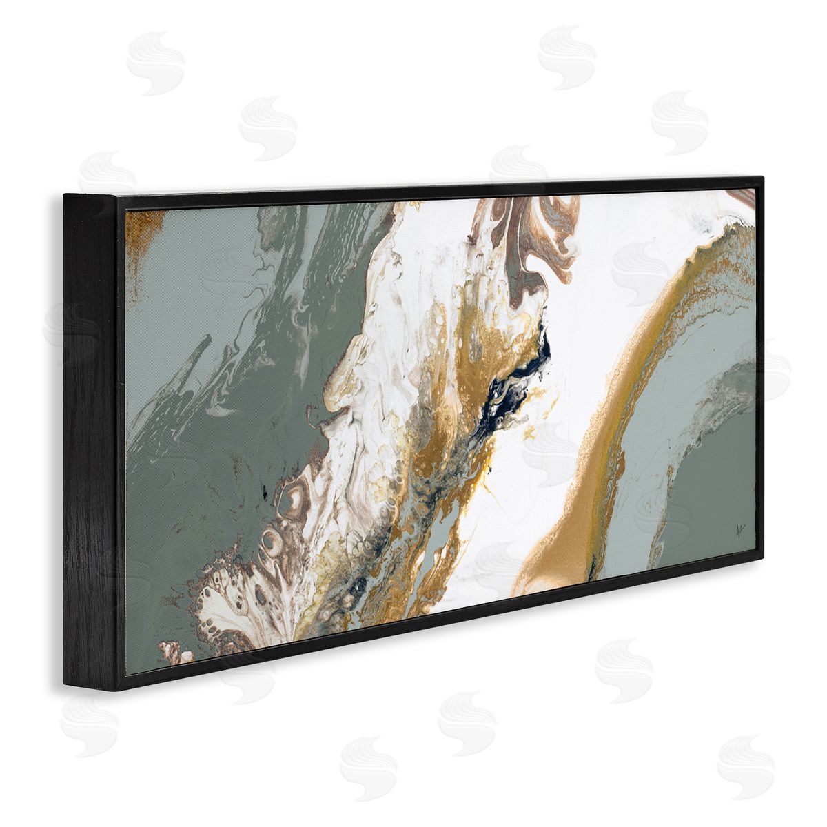 Ajoya Grace Marbled Geode Abstract Composition