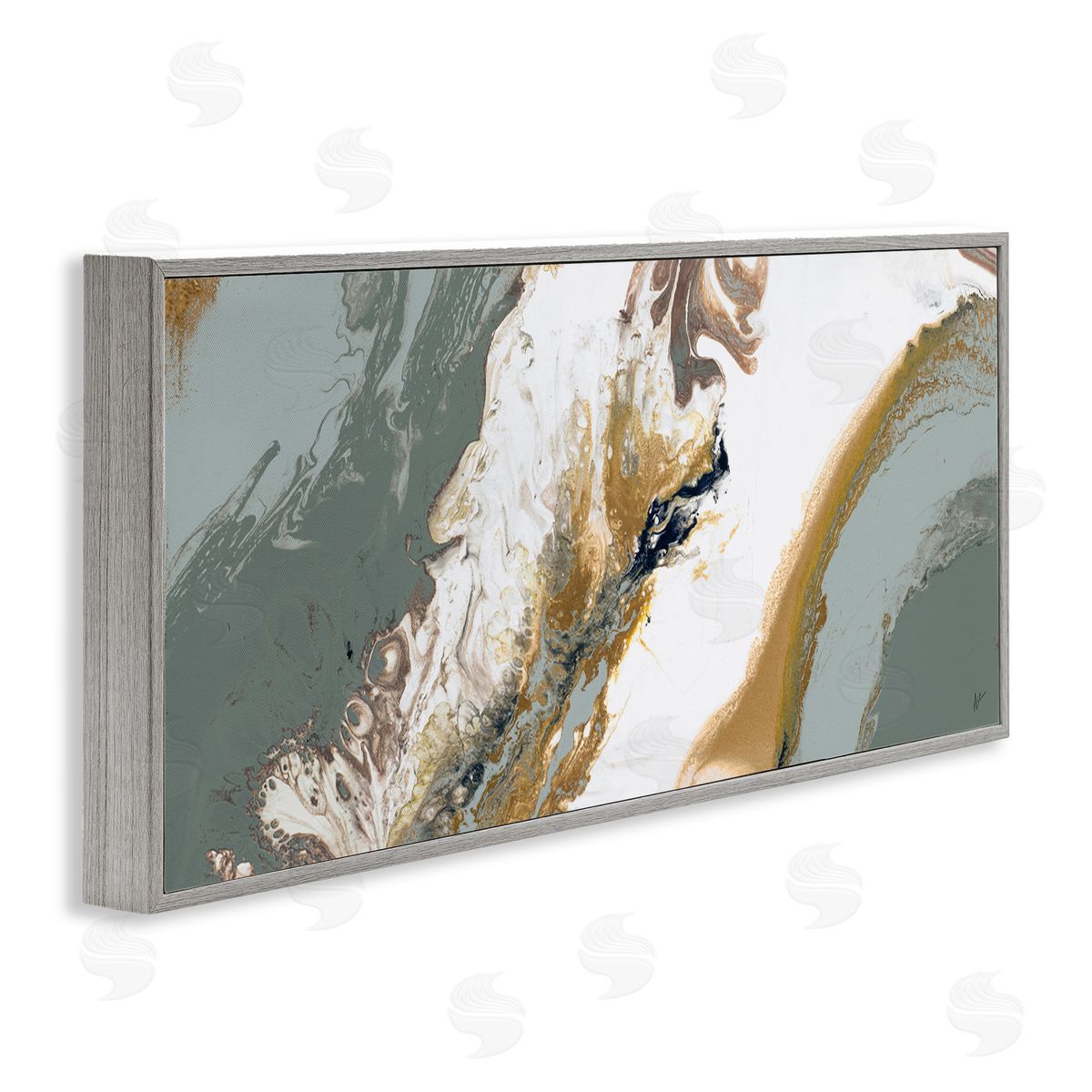 Ajoya Grace Marbled Geode Abstract Composition