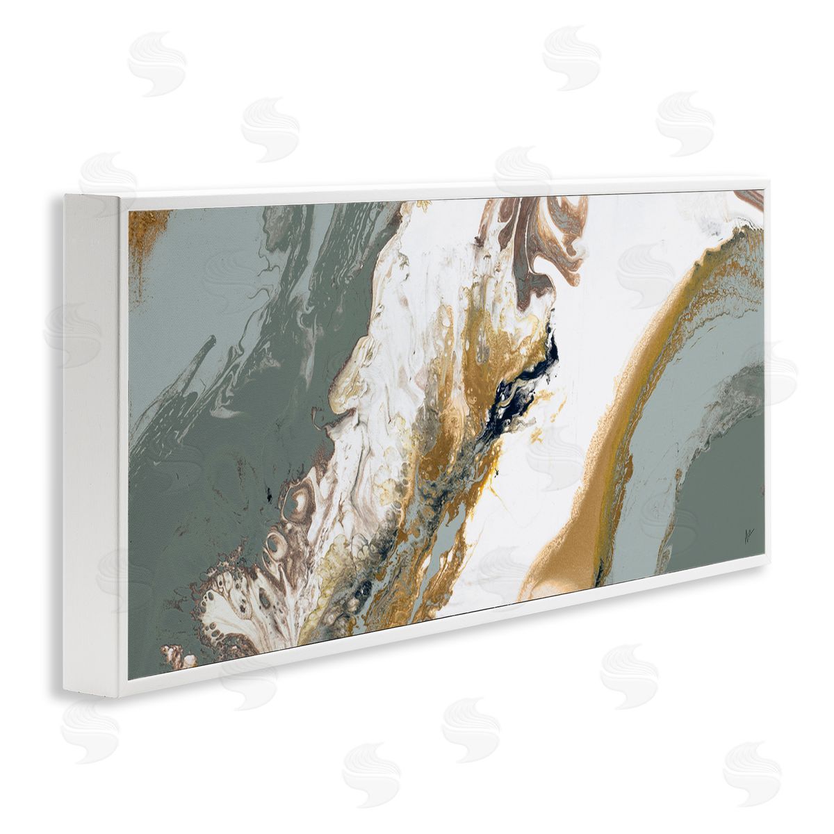 Ajoya Grace Marbled Geode Abstract Composition