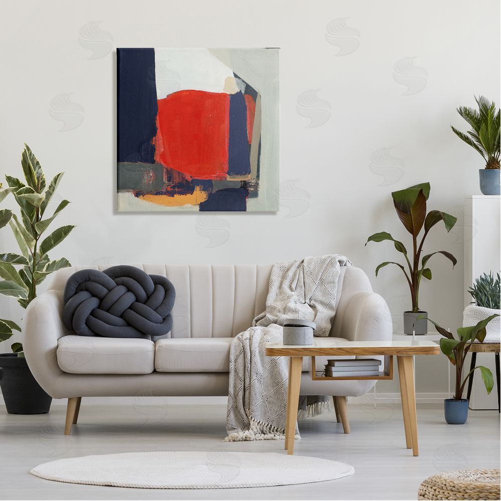 Terri Burris Primary Blocked Geometric Shapes  Canvas Wall Art in Room