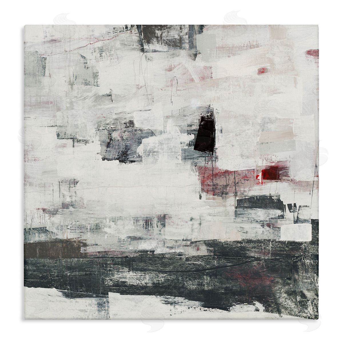 Brent Foreman Moody Layered Brush Strokes Stretched Canvas Wall Art Print