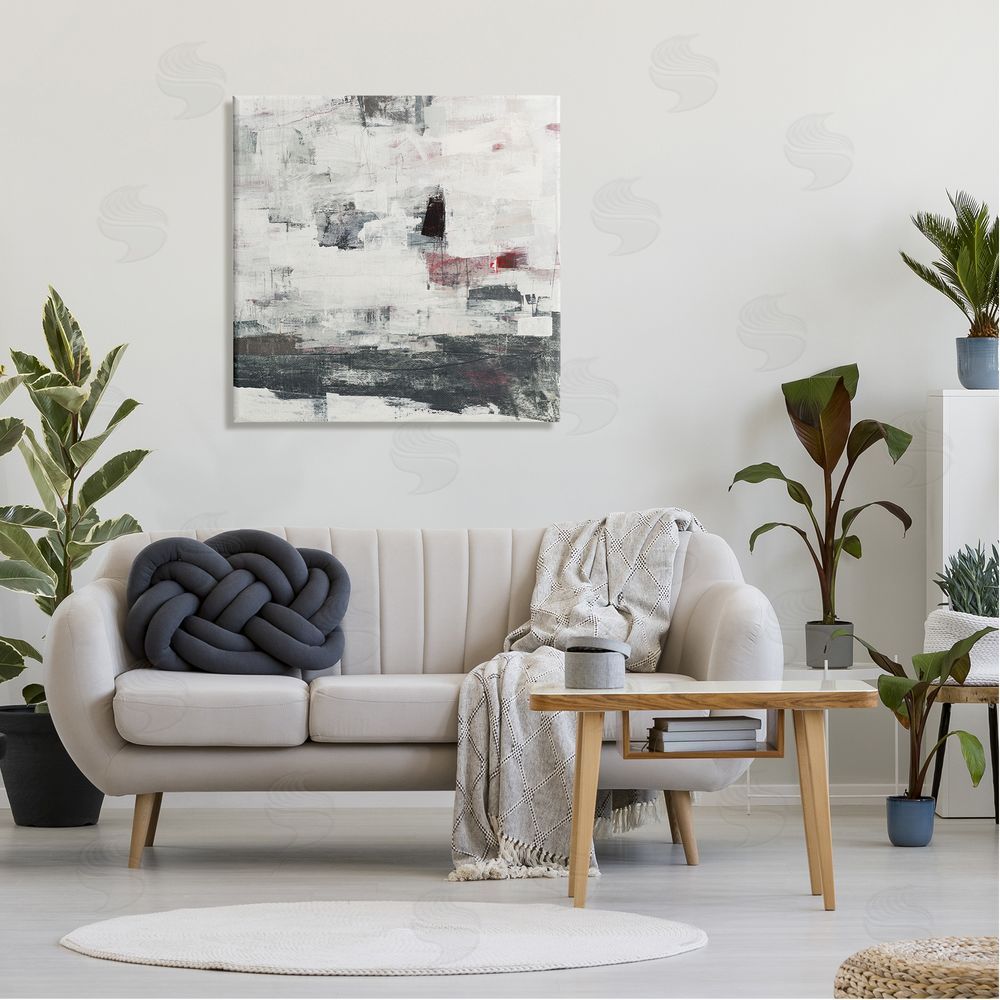 Brent Foreman Moody Layered Brush Strokes Canvas Wall Art in Room