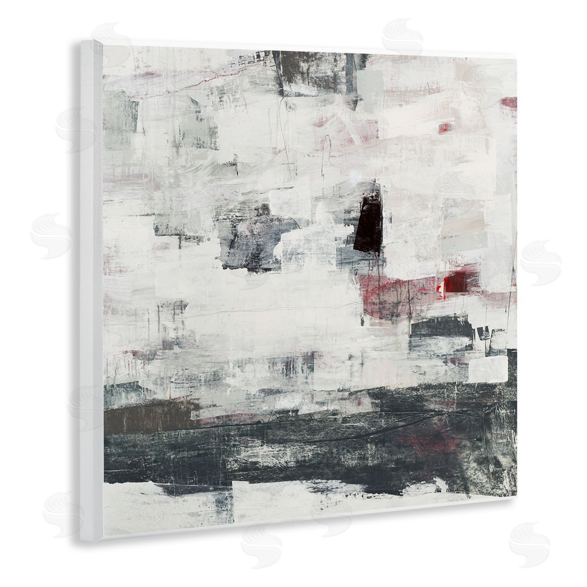 Brent Foreman Moody Layered Brush Strokes Wooden Wall Plaque Art Print