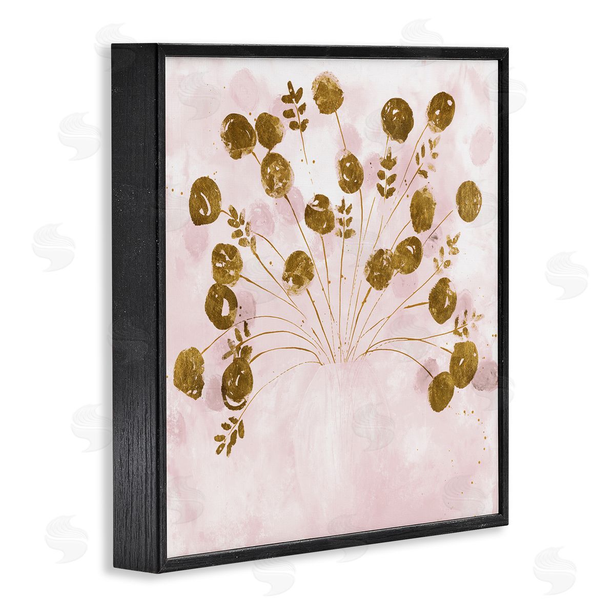 Ruth Fromstein Pink Floral Bouquet Arrangement Black Framed Glicee Wall Art Print